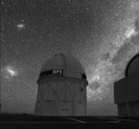 CTIO Blanco 4-m silhouetted against Cerro Tololo sky