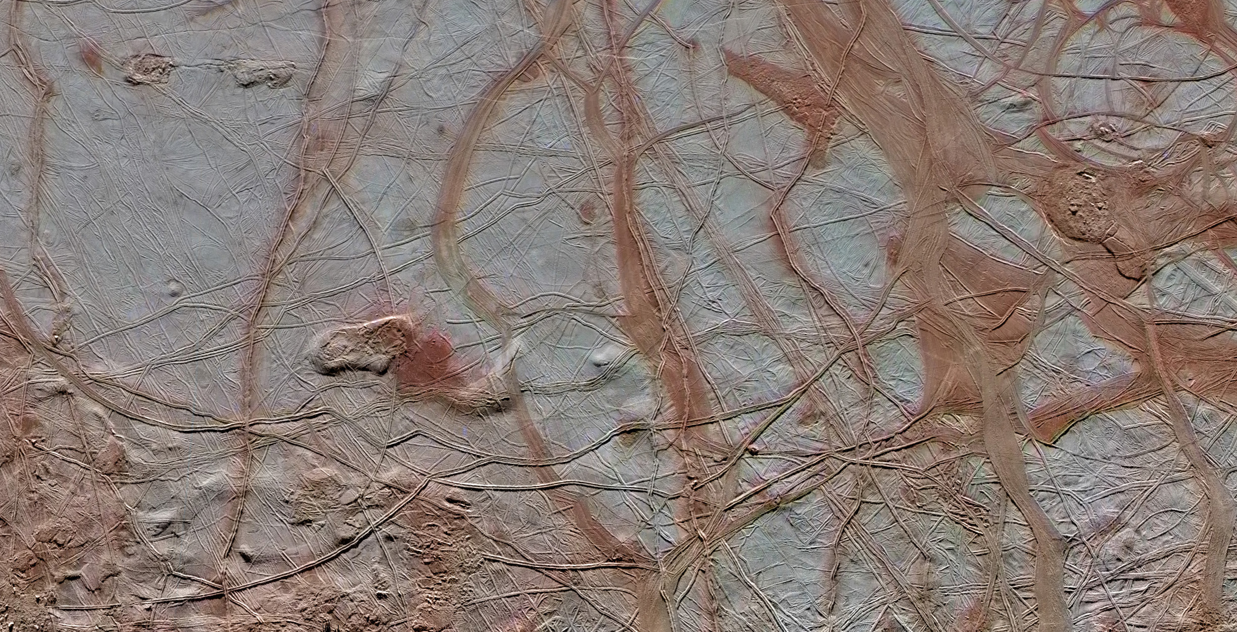 Surface of Jupiter's Europa satellite
