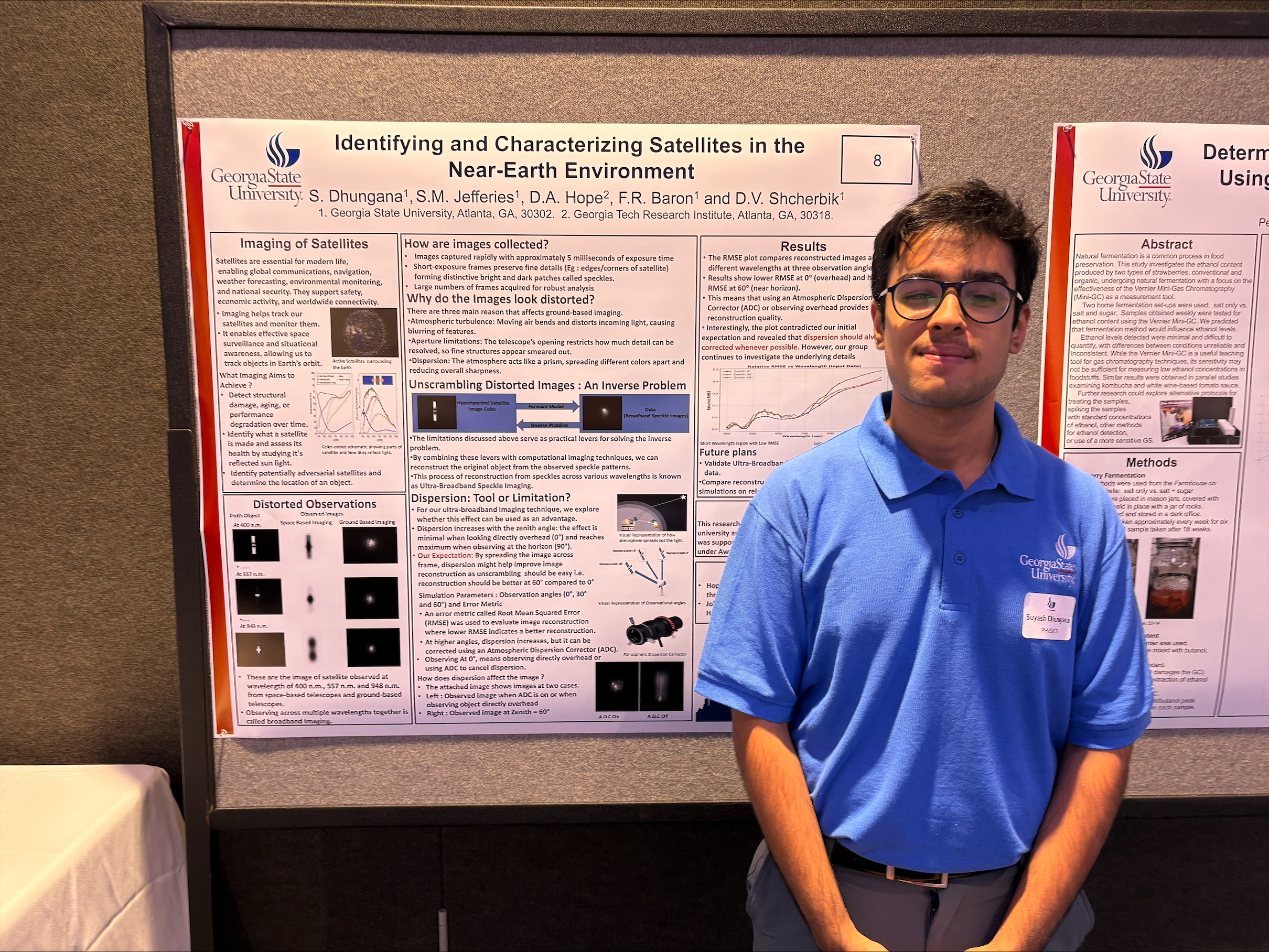 Suyash presenting at conference